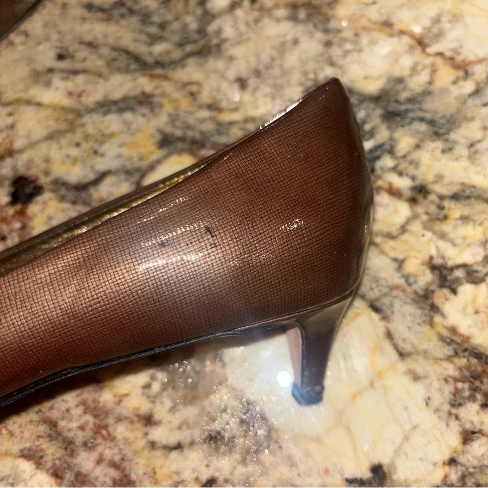 Ron White Patent Leather Kitten Heels Sz 38 - Picture 6 of 9